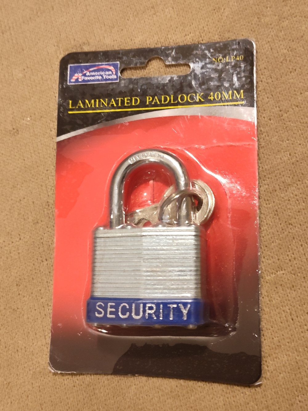 NWT!! Laminated 40mm Security Padlock in Silver and Blue (Have 2 Available For S